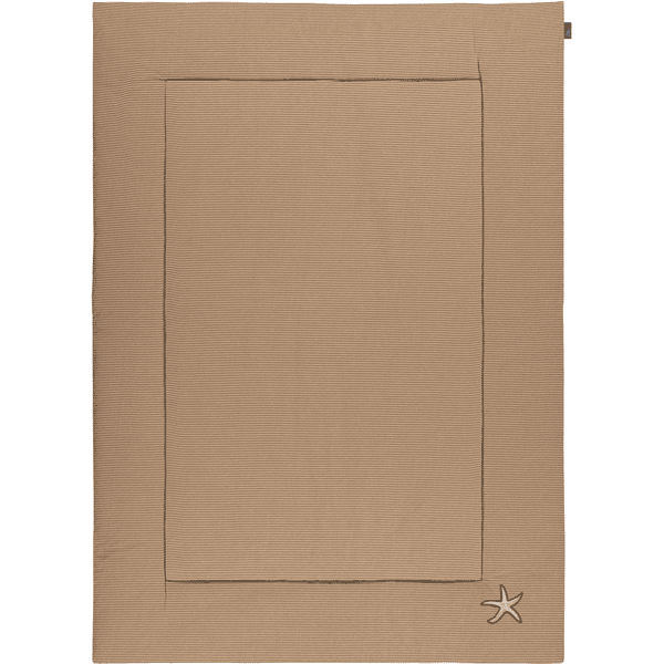 Alvi Coperta con stelle marine che strisciano color tortora/bianco 100 x 135 cm