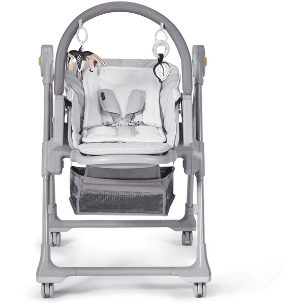 kinderkraft - Chaise Haute Finix Pied Ambre gris