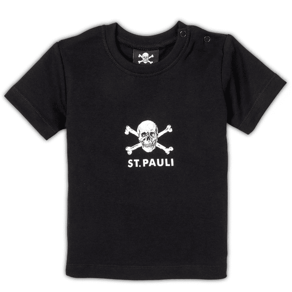 St. Pauli babyskjorta skalle svart