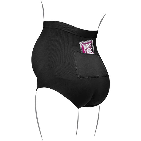 Maternité Culotte Grossesse Noire Sans Coutures À Bande Support