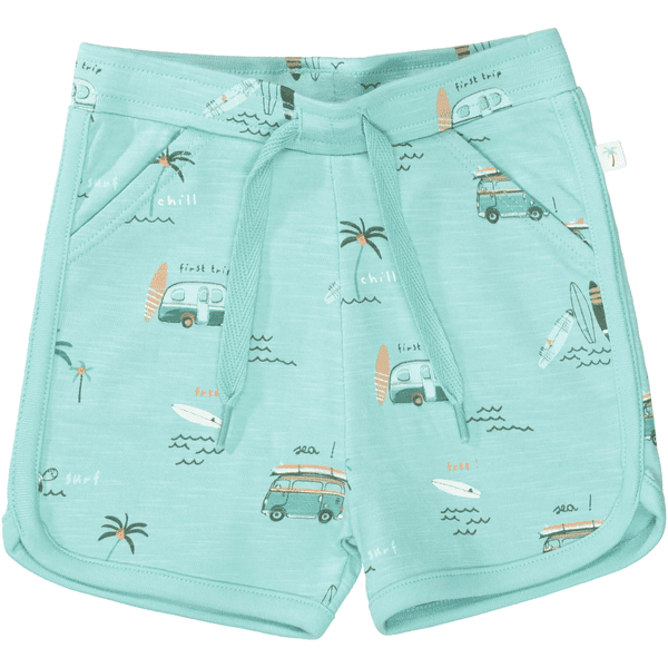 Staccato  Shorts water blauw gedessineerd 