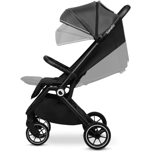 Poussette bébé compacte LIONELO Alexia - De 6 à 36 mois - Capote XXL -  Moustiquaire incluse - Gris gris - Lionelo