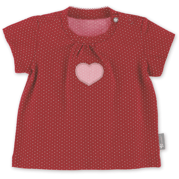 Sterntaler Kurzarm-Shirt Herz rot