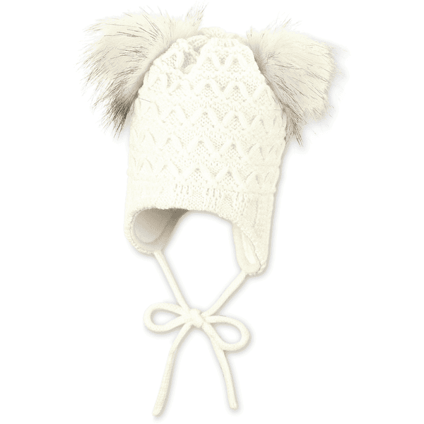 Sterntaler cappello a maglia ecru