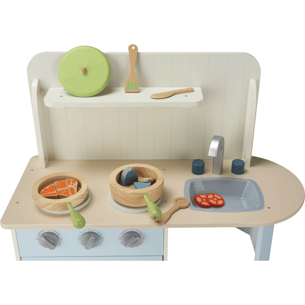 CUCINA GIOCATTOLO IN Legno Per Bambini Premium Forno Fornelli