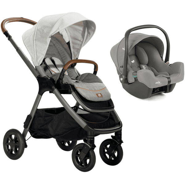 Joie Signature Sportwagen Finiti Oyster mit Babyschale i-Snug 2 Pebble