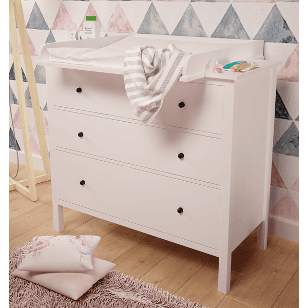 Plan à langer, Polini Kids pour Commode IKEA HEMNES Couleur blanc, 1412-9