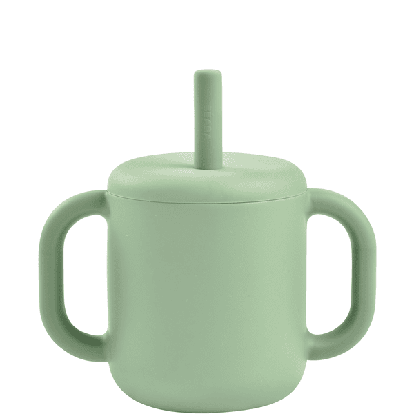 BEABA® Tasse enfant paille silicone sage green