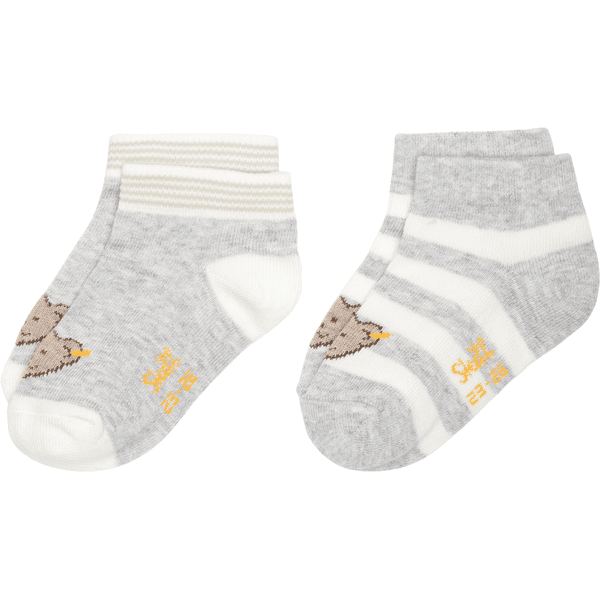 Steiff Socken 2er-Pack Soft Grey Melange