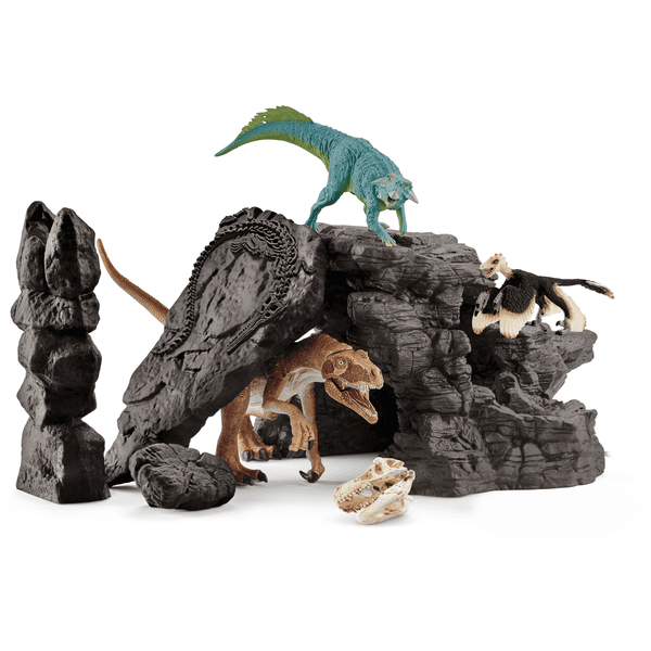 Schleich Dinoset med hule