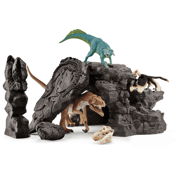 Schleich Zestaw Dinozaurów z jaskinią 41461