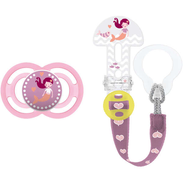MAM Pacifier Perfect Silicone 16+ & klipp den! pike