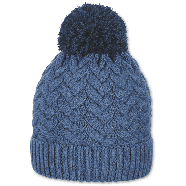 Sterntaler bonnet tricoté bleu moyen