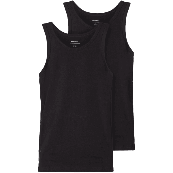 name it Tank Top 2er Pack Black