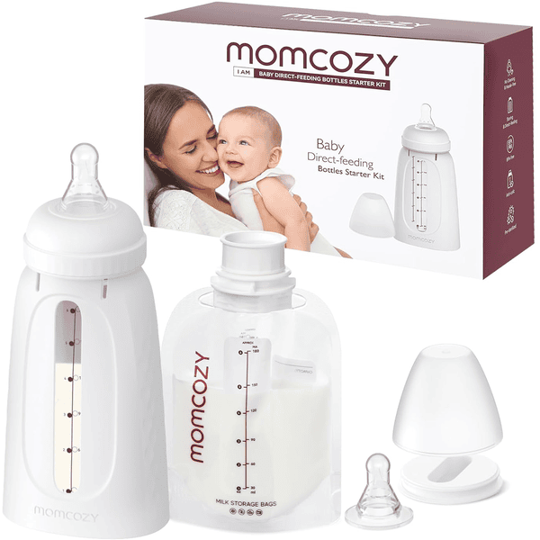 momcozy Maitopussi ja pullosetti 