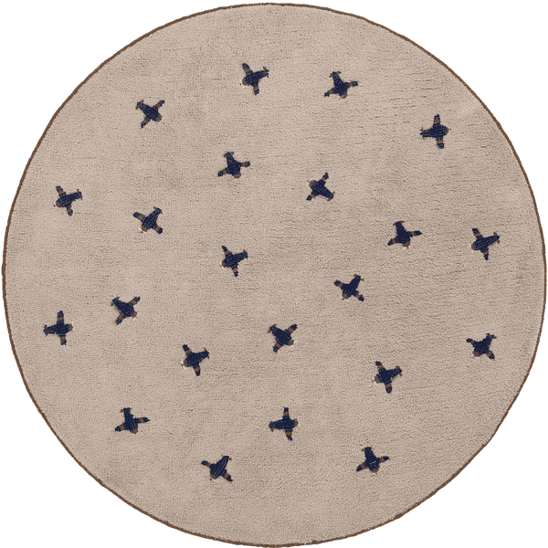 Tapis Petit  Dětský koberec Jort cream modrý Ø130 cm 