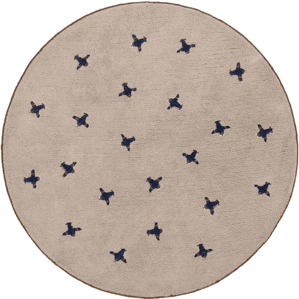 Tapis Petit  Kinderdeken Jort cream blauw Ø130 cm 