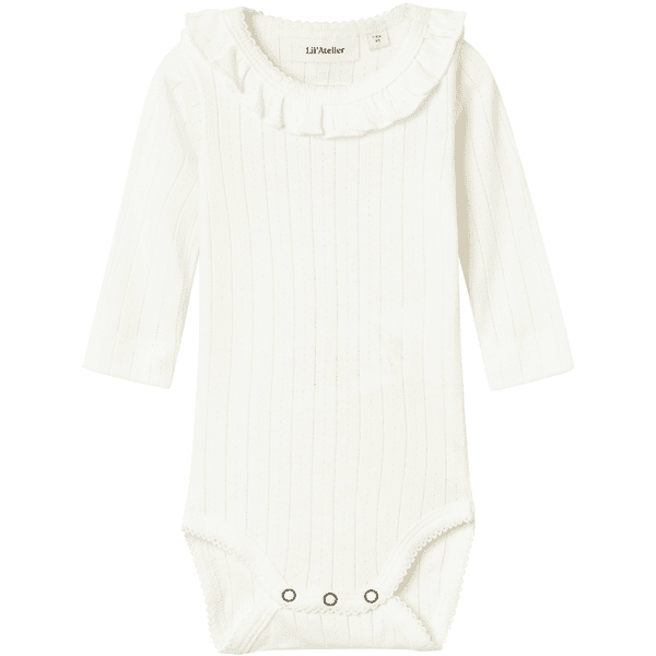 Lil'Atelier Langarmbody Nbfrachel Coconut Milk