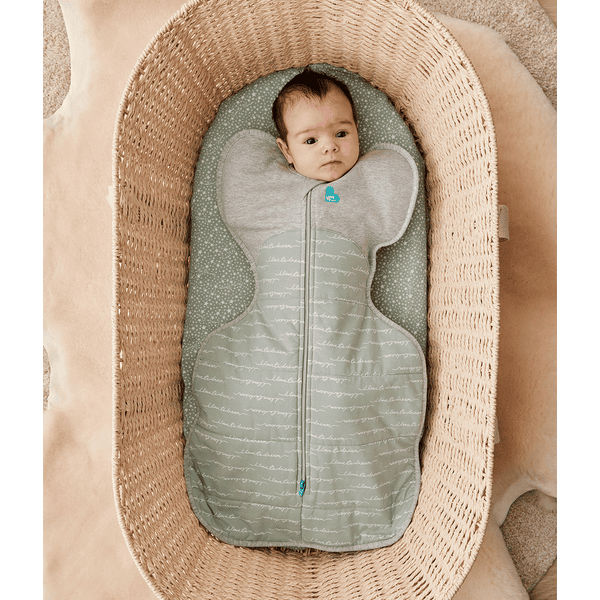 Love to dream Gigoteuse d emmaillotage bebe Swaddle Up Dreamer olive TOG 2.5 roseoubleu