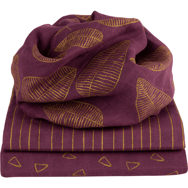 odenwälder Windeln "gold" 3er Pack cranberry