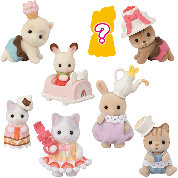 Sylvanian Families® keräilyfiguurit Sarja 13 Vauvakakkujuhla