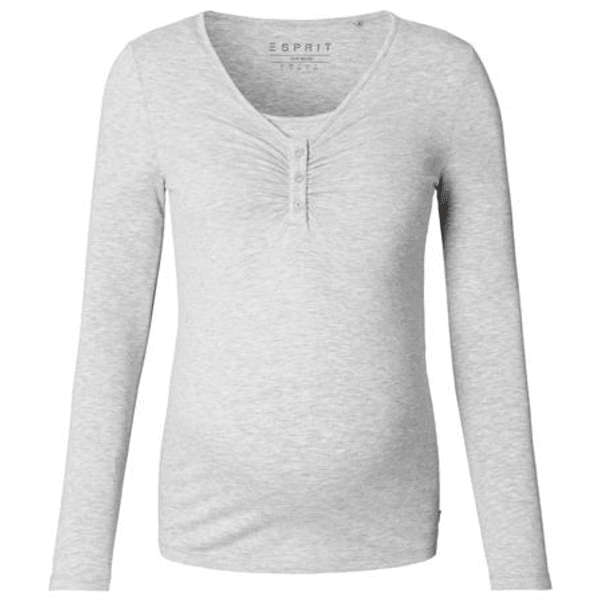 ESPRIT Zwangerschap Longsleeve grijs melange