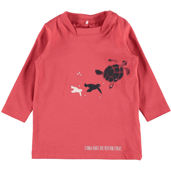 name it Boys Chemise manches longues Nbmfaniel corail épicé 