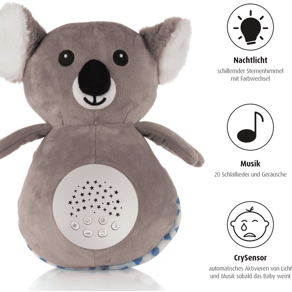 Kadoing Veilleuse Koala (Grande) - avec TAP-ON & Télécommande -  Rechargeable Lampe de