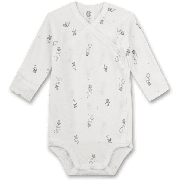 Sanetta Wrap bodysuit offwhite 