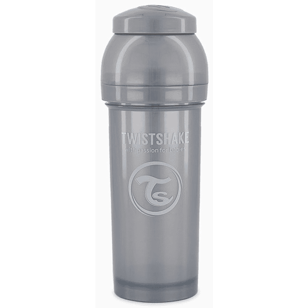 Twistshake Babyflasche Anti-Kolik ab 0 Monate 260 ml, Pearl Grey