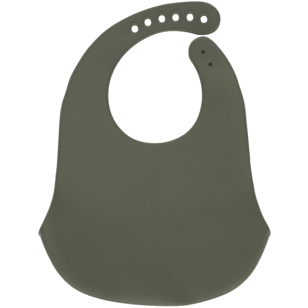 Bavoir Silicone Olive