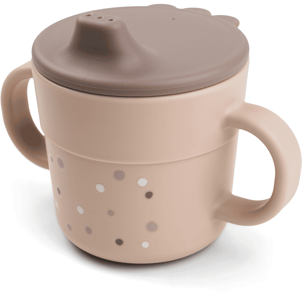 Done by Deer ™ Taza para sorber Foodie Happy dots rosa