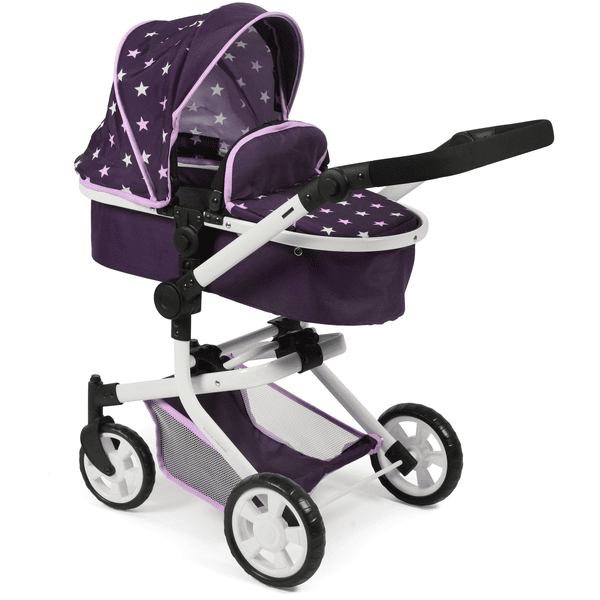 BAYER CHIC 2000 Poussette poupon combinée MIKA Stars violet