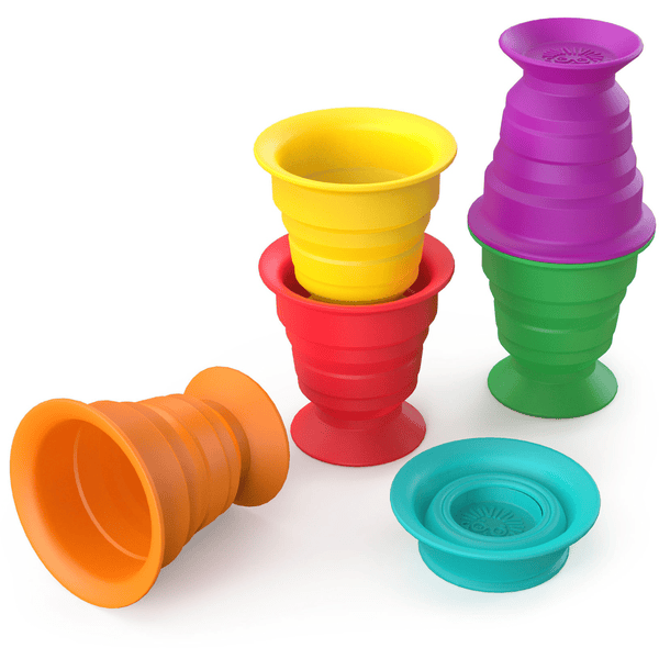 Baby Einstein Giocattolo impilabile sensoriale Stack &amp; Squish Cups™