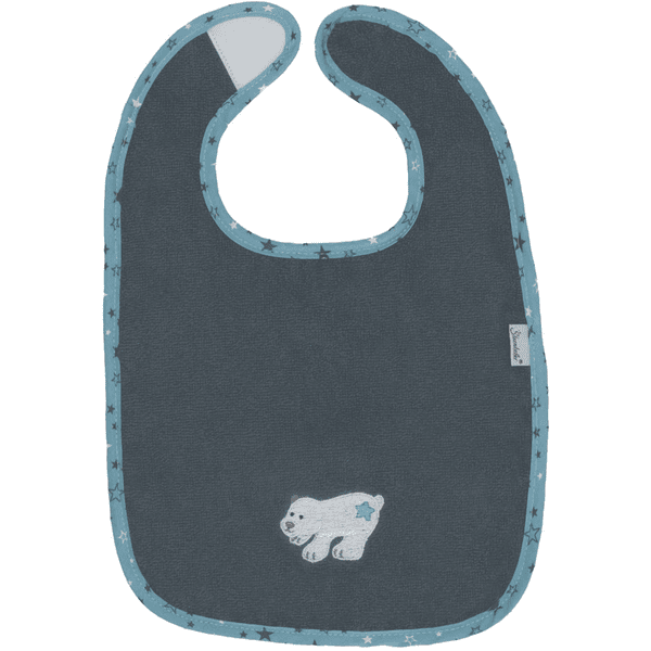 Sterntaler Velcro Bib Elia iron grey