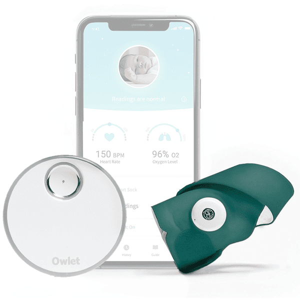 Owlet babymonitor Smart Sock 3 dyphavsgrønn