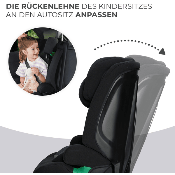 Kinderkraft Autokindersitz Safety Fix 2 i-Size 76 bis 150 cm 8 kg schwarz 
