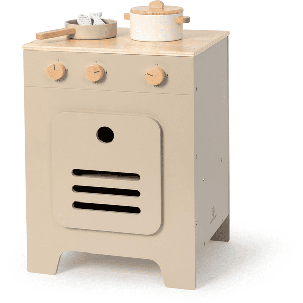 MUSTERKIND® Cuisinière enfant Mix & Match bois, gris chaleureux/naturel