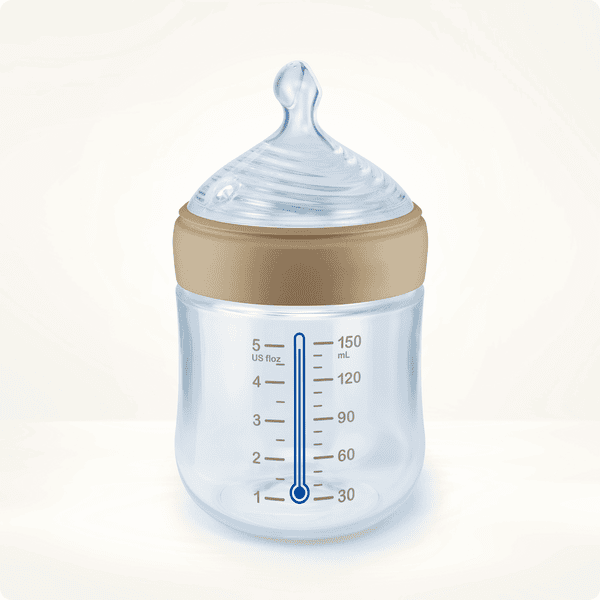 NUK Nature Sense biberon Starter Set | 0-18 mesi | 2 biberon con sistema  anti-coliche e succhietto Genius | Senza BPA | Grigio e bianco | 4 pezzi