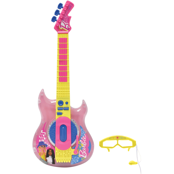 LEXIBOOK Barbie Elektronische Gitarre mit Brille und Mikrofon