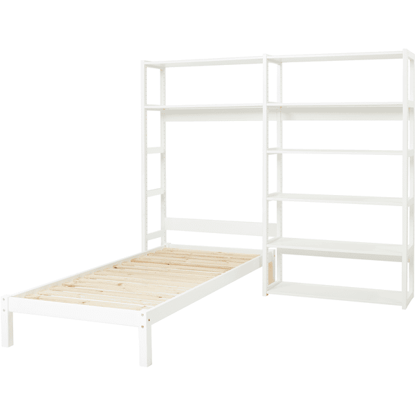 Hoppekids Policová souprava Storey s 8 policemi a jednolůžkem 90 x 200 cm