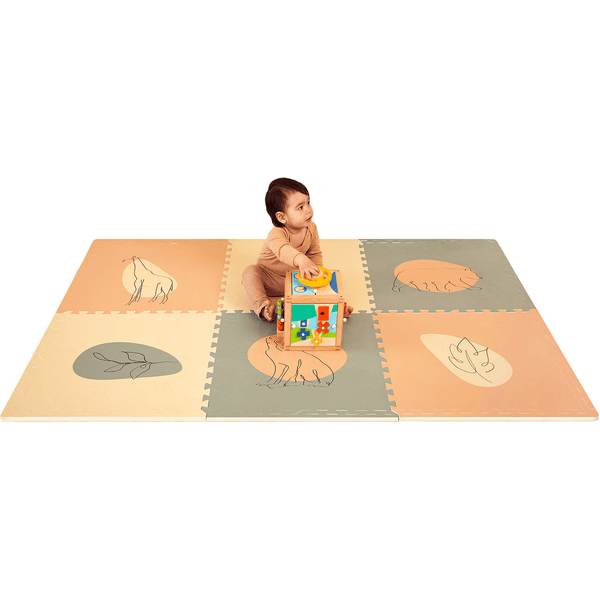 Hakuna Matte Alfombra infantil Puzzle XXL África 180x180 cm