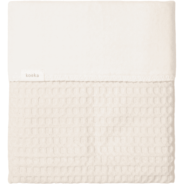 KOEKA Plaid enfant Amsterdam coton polaire natural 100x150 cm