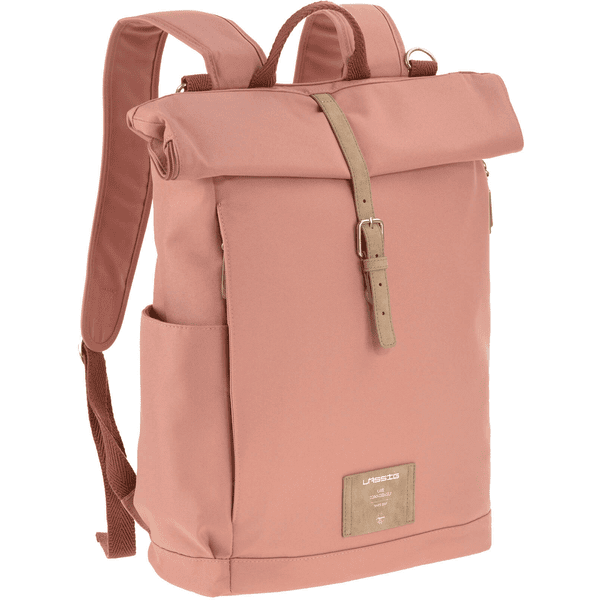 LÄSSIG Hoitoreppu Rolltop Backpack kaneli 