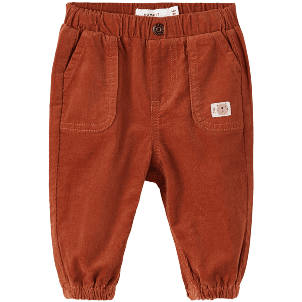 name it Corduroy Broek Nbmbob Kokosnoot Shell