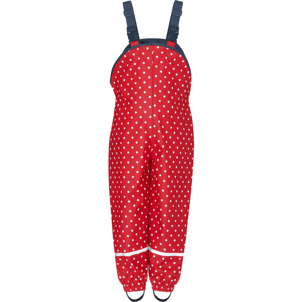 Playshoes Regenhose mit Punkten rot