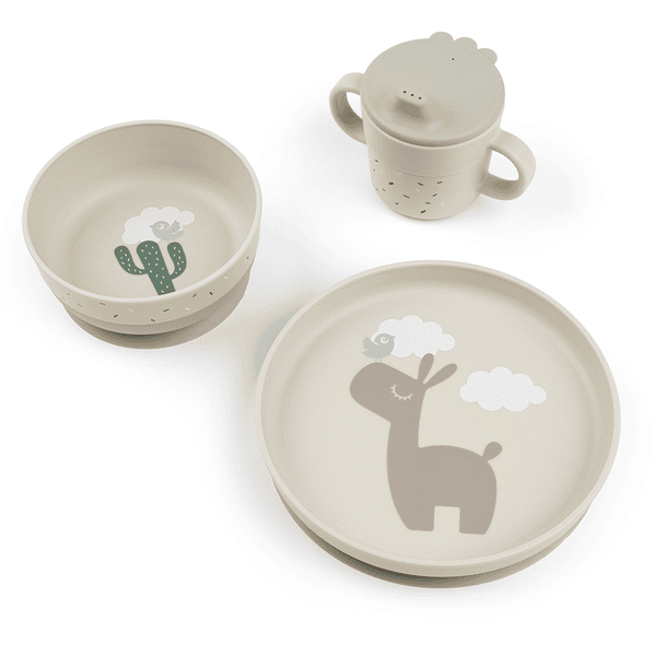 Done by Deer™ Set piatti e bicchiere Foodie Wally Sand 