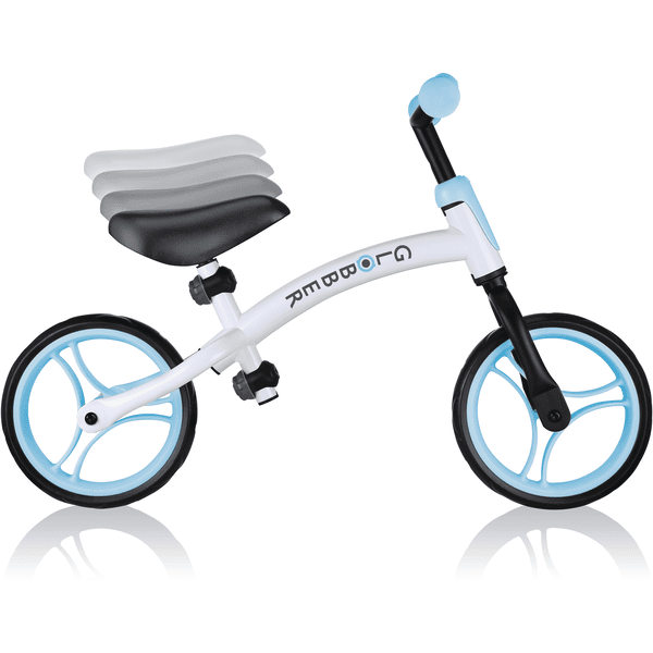 GLOBBER Bicicleta infantil Go Bike Duo blanco azul pastel