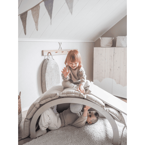 Fitwood Planche de glisse pour échelle d'escalade enfant TUOHI bois, blanc