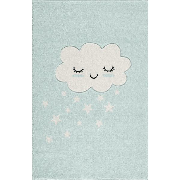 LIVONE Tapis enfant Kids love Rugs nuage menthe/blanc